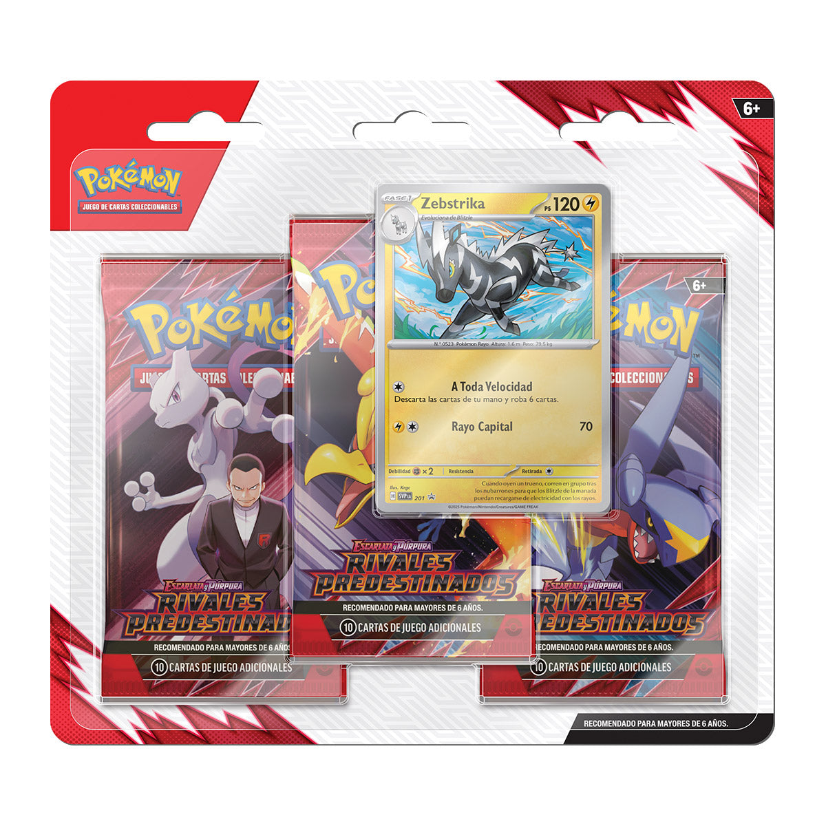 Destined Rivals 3-Pack Blister S&V (español) - Pokemon TCG