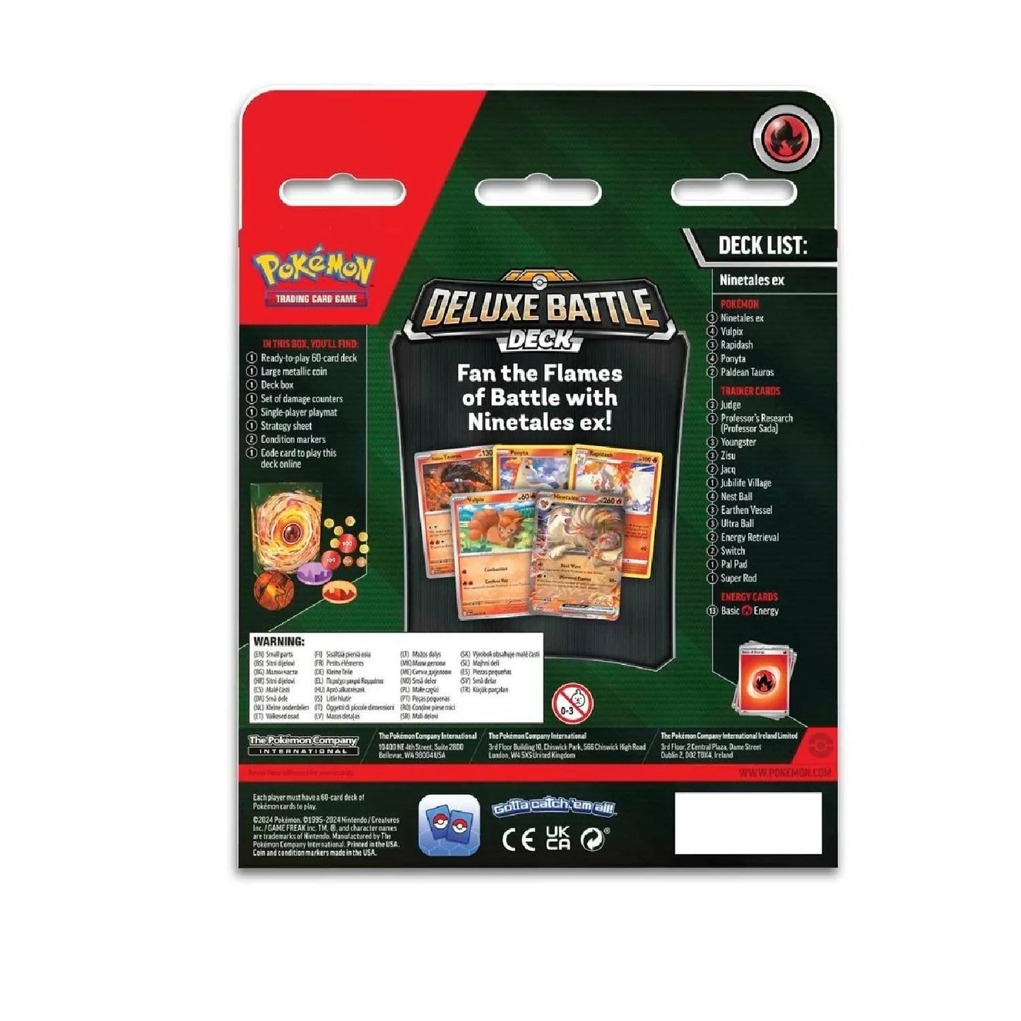 Ninetales Ex Deluxe Battle Deck (inglés) - Pokémon TCG