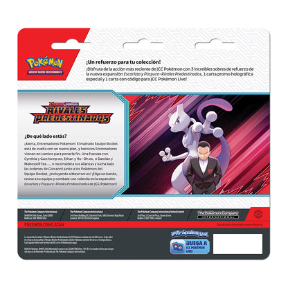 Destined Rivals 3-Pack Blister S&V (español) - Pokemon TCG