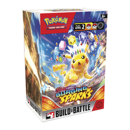 Surging Sparks Build and Battle Box (español) - Pokémon TCG
